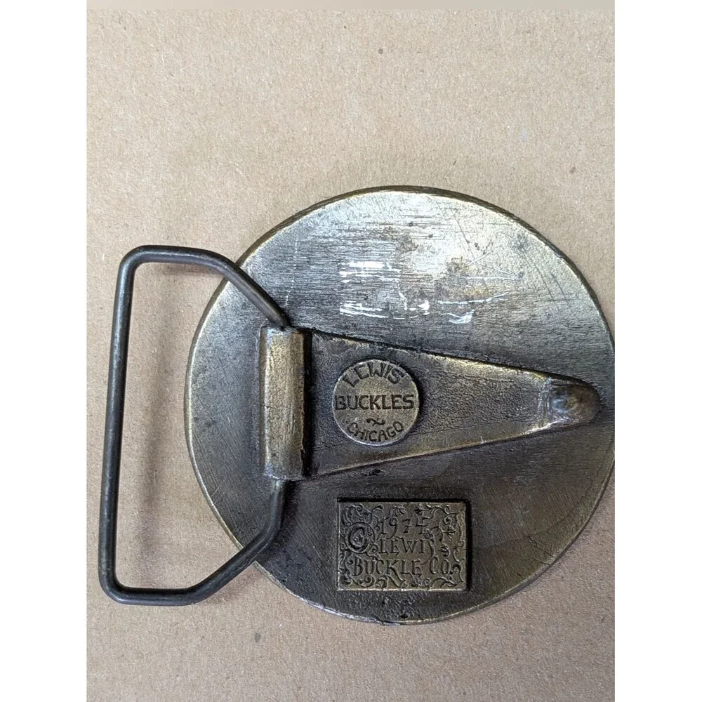 Vintage North Carolina Lighthouse Bronze Belt Buckle